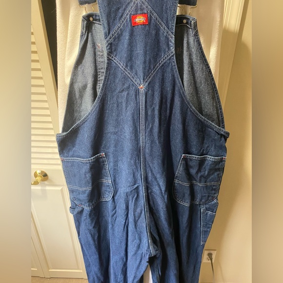 DICKIES STONE WASHED INDIGO OVERALLS LARGE - Picture 6 of 6